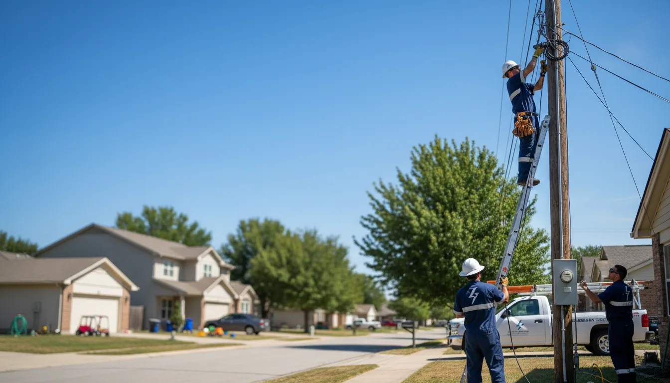 Residential electrician providing installation services in Pinebluff, NC